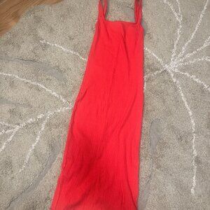 Arum Midi Ribbed Bodycon Dress